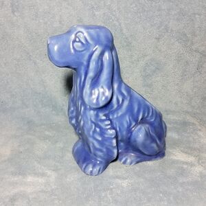 Vintage Cocker Spaniel Planter Puppy Dog Shawnee Pottery Statue 6.5" **FLAW**